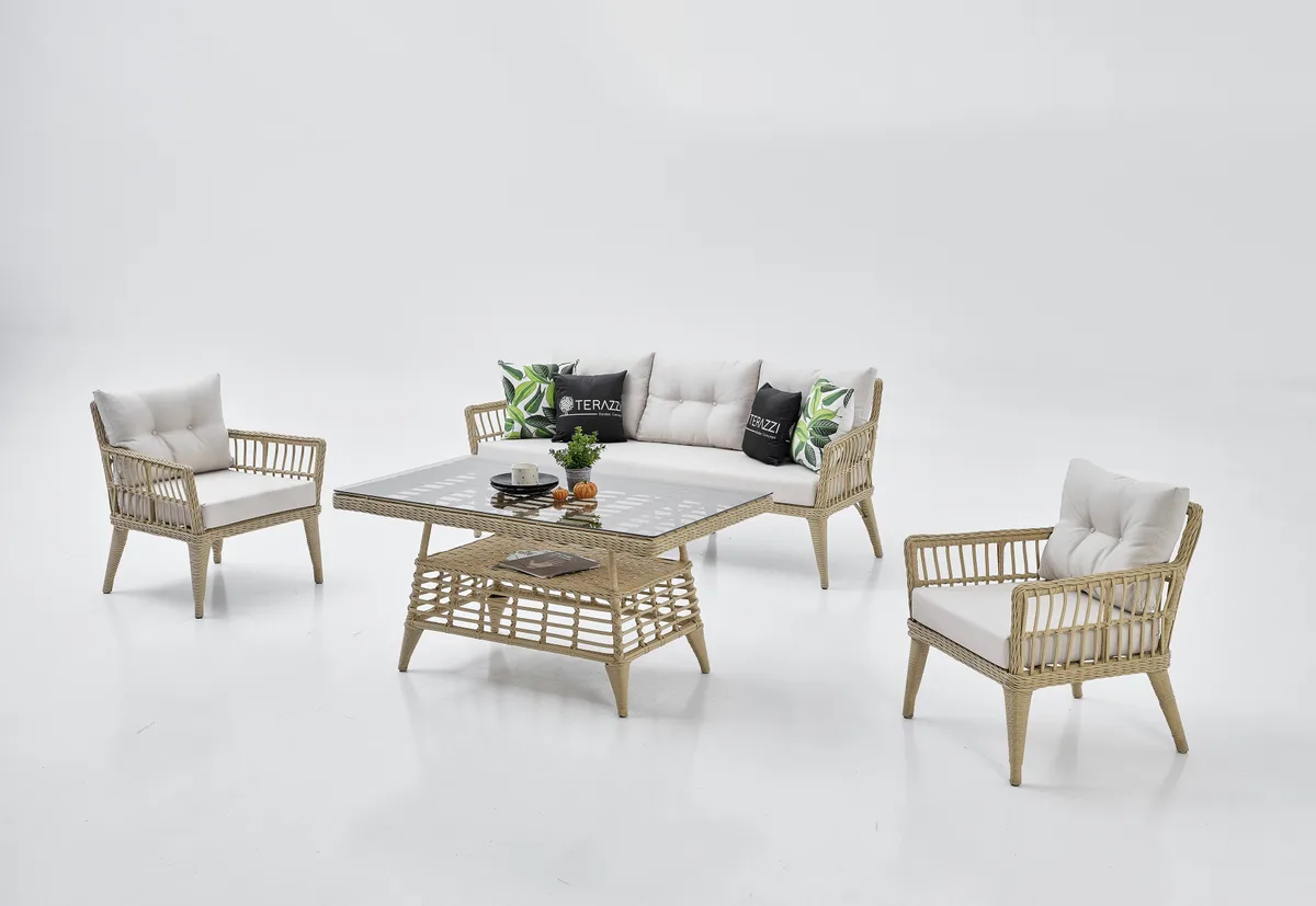 Midilli Rattan Bahçe Oturma Grubu