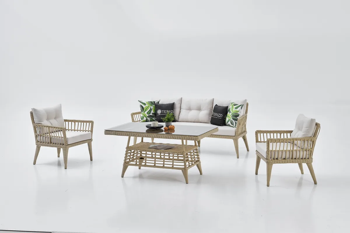 Midilli Rattan Bahçe Oturma Grubu