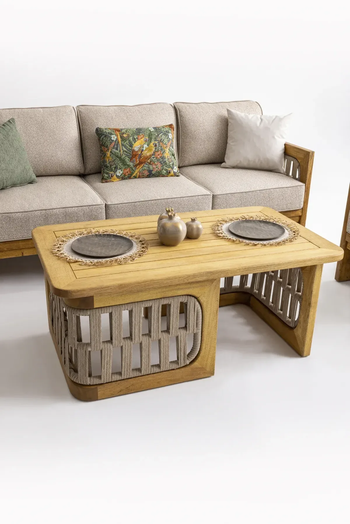 Zeus Wood Bahçe Oturma Grubu